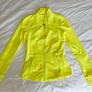 Lululemon electric yellow define jacket